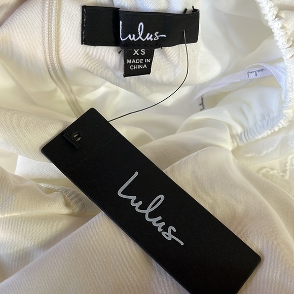 NEW Lulus Romantic Desire Ivory Floral Burnout Tie-Back Jumpsuit Size XS - Picture 8 of 9